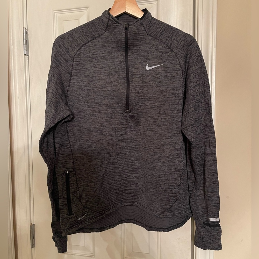 Nike Half-Zip Dri-Fit pullover- Gray size Medium